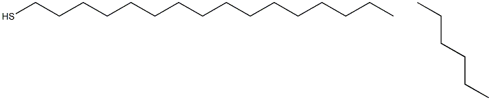 N-HEXADECYL MERCAPTAN HEXANE 结构式