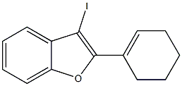 2-CYCLOHEX-1-ENYL-3-IODO-BENZOFURAN 结构式