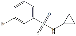 3-BROMO-N-CYCLOPROPYLBENZENESULFONAMIDE 结构式