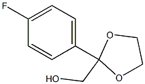 [2-(4-FLUOROPHENYL)-[1,3]DIOXOLAN-2-YL]METHANOL 结构式