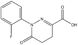 1-(2-FLUOROPHENYL)-6-OXO-1,4,5,6-TETRAHYDROPYRIDAZINE-3-CARBOXYLIC ACID 结构式