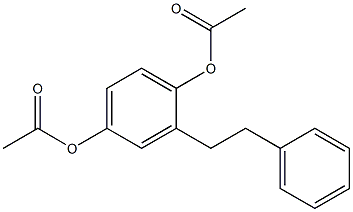 2-PHENYLETHYL-1,4-DIACETOXYBENZENE 结构式