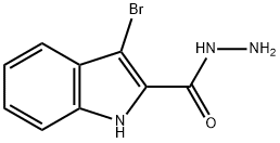 3-BROMO-1H-INDOLE-2-CARBOHYDRAZIDE 结构式