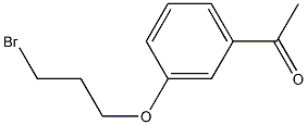 1-[3-(3-BROMOPROPOXY)PHENYL]ETHANONE 结构式