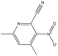 4,6-Dimethyl-3-nitropyridine-2-carbonitrile 结构式
