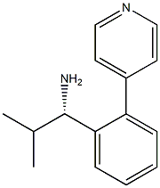 (1S)-2-METHYL-1-(2-(4-PYRIDYL)PHENYL)PROPYLAMINE 结构式