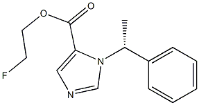 (R)-1-(1-PHENYLETHYL)-1H-IMIDAZOLE-5-CARBOXYLIC ACID 2-FLUORO ETHYL ESTER 结构式