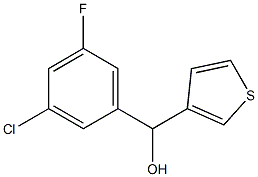 3-CHLORO-5-FLUOROPHENYL-(3-THIENYL)METHANOL 结构式