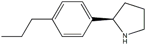 (2R)-2-(4-PROPYLPHENYL)PYRROLIDINE 结构式