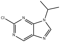 2-氯-9-异丙基-9H-嘌呤 结构式