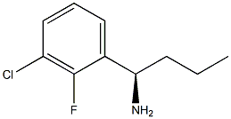 (1R)-1-(3-CHLORO-2-FLUOROPHENYL)BUTYLAMINE 结构式