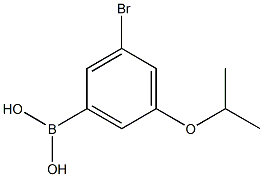 3-BROMO-5-ISOPROPOXYPHENYLBORONIC ACID 结构式