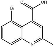 5-BROMO-2-METHYLQUINOLINE-4-CARBOXYLIC ACID 结构式
