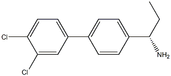 (1S)-1-[4-(3,4-DICHLOROPHENYL)PHENYL]PROPYLAMINE 结构式