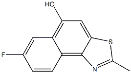 7-Fluoro-2-methyl-naphtho[1,2-d]thiazol-5-ol 结构式