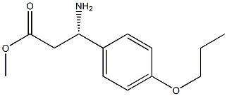 METHYL (3S)-3-AMINO-3-(4-PROPOXYPHENYL)PROPANOATE 结构式