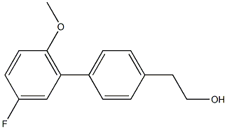 4-(3-FLUORO-6-METHOXYPHENYL)PHENETHYL ALCOHOL 结构式