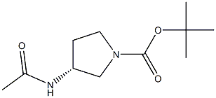 (R)-(+)-1-BOC-3-ACETAMIDOPYRROLIDINE 结构式