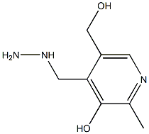 (2-METHYL-3-HYDROXY-5-HYDROXYMETHYL-PYRIDIN-4-YLMETHYL)-HYDRAZINE 结构式