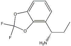 (S)-1-(2,2-二氟苯并[D][1,3]二氧杂环-4-基)丙烷-1-胺 结构式