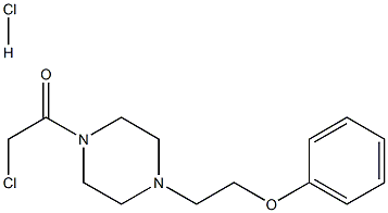 1-(CHLOROACETYL)-4-(2-PHENOXYETHYL)PIPERAZINE HYDROCHLORIDE 结构式