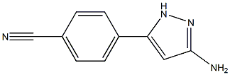 4-(3-AMINO-1H-PYRAZOL-5-YL)-BENZONITRILE 结构式