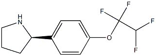 1-[4-((2R)PYRROLIDIN-2-YL)PHENOXY]-1,1,2,2-TETRAFLUOROETHANE 结构式