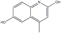 2,6-DIHYDROXY-4-METHYLQUINOLINE 结构式