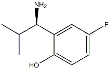 2-((1R)-1-AMINO-2-METHYLPROPYL)-4-FLUOROPHENOL 结构式