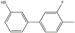 3-(3-FLUORO-4-METHYLPHENYL)THIOPHENOL 结构式