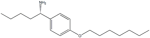 (1S)-1-(4-HEPTYLOXYPHENYL)PENTYLAMINE 结构式