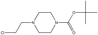 TERT-BUTYL 4-(2-CHLOROETHYL)TETRAHYDRO-1(2H)-PYRAZINECARBOXYLATE 结构式