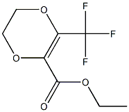 ETHYL 5,6-DIHYDRO-2-TRIFLUOROMETHYL-1,4-DIOXIN-3-CARBOXYLATE 结构式