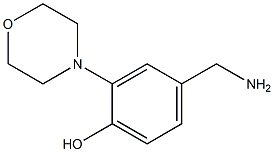 4-AMINOMETHYL-2-MORPHOLIN-4-YL-PHENOL 结构式