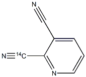 3'-CYANOPYRIDINE, [CYANO-14C]- 结构式