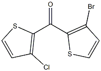 3-BROMO-2-(3-CHLORO-2-THENOYL)THIOPHENE 结构式