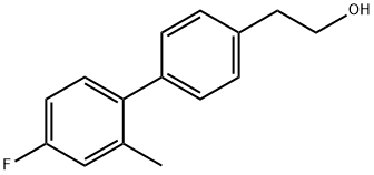 4-(4-FLUORO-2-METHYLPHENYL)PHENETHYL ALCOHOL 结构式