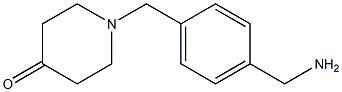 1-[4-(Aminomethyl)benzyl]piperidin-4-one 结构式