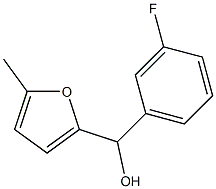 3-FLUOROPHENYL-(5-METHYL-2-FURYL)METHANOL 结构式