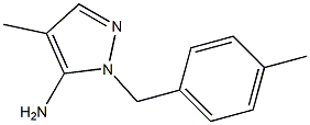 4-METHYL-2-(4-METHYL-BENZYL)-2H-PYRAZOL-3-YLAMINE 结构式