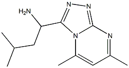 1-(5,7-DIMETHYL[1,2,4]TRIAZOLO[4,3-A]PYRIMIDIN-3-YL)-3-METHYLBUTAN-1-AMINE 结构式