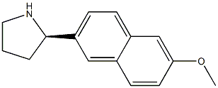 2-((2R)PYRROLIDIN-2-YL)-6-METHOXYNAPHTHALENE 结构式