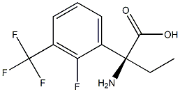(2S)-2-Amino-2-[2-fluoro-3-(trifluoromethyl)phenyl]butanoic acid 结构式