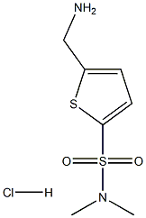 5-(AMINOMETHYL)-N,N-DIMETHYLTHIOPHENE-2-SULFONAMIDE HYDROCHLORIDE 结构式