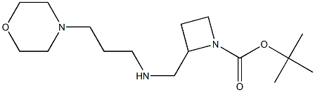 1-BOC-2-([(MORPHOLIN-4-YLPROPYL)-AMINO]-METHYL)-AZETIDINE 结构式