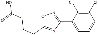 4-[3-(2,3-DICHLOROPHENYL)-1,2,4-OXADIAZOL-5-YL]BUTANOIC ACID 结构式