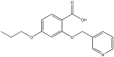 4-PROPOXY-2-(PYRIDIN-3-YLMETHOXY)BENZOIC ACID 结构式