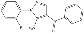 (5-AMINO-1-(2-FLUOROPHENYL)-1H-PYRAZOL-4-YL)(PHENYL)METHANONE 结构式