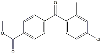 METHYL 4-(4-CHLORO-2-METHYLBENZOYL)BENZOATE 结构式