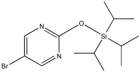 5-BROMO-2-(TRIISOPROPYLSILYLOXY)PYRIMIDINE 结构式